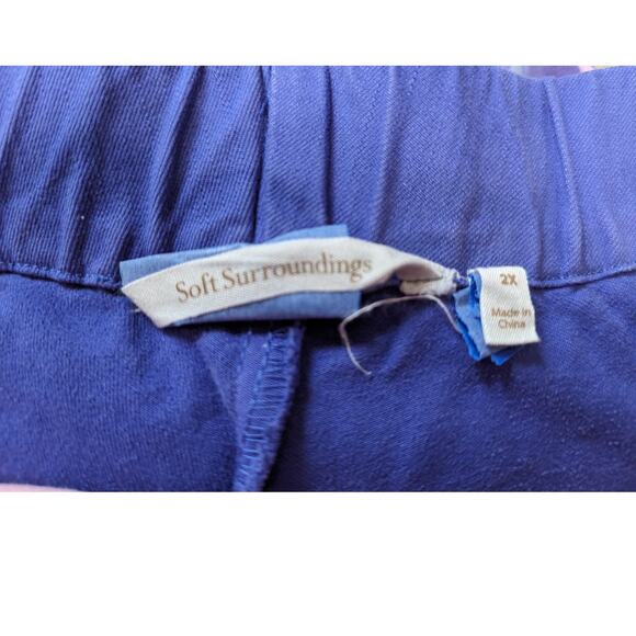 Women's Plus Size Purple 3X Floral Chiffon Top and 2X stretch Pants Outfit - Picture 7 of 9